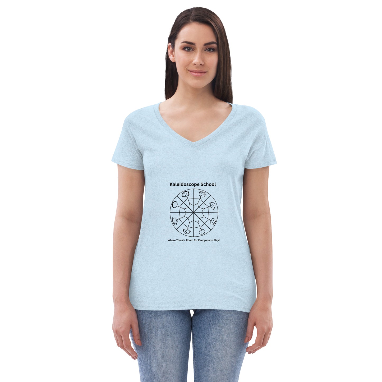 Kaleidoscope Logo--Women's Vneck T