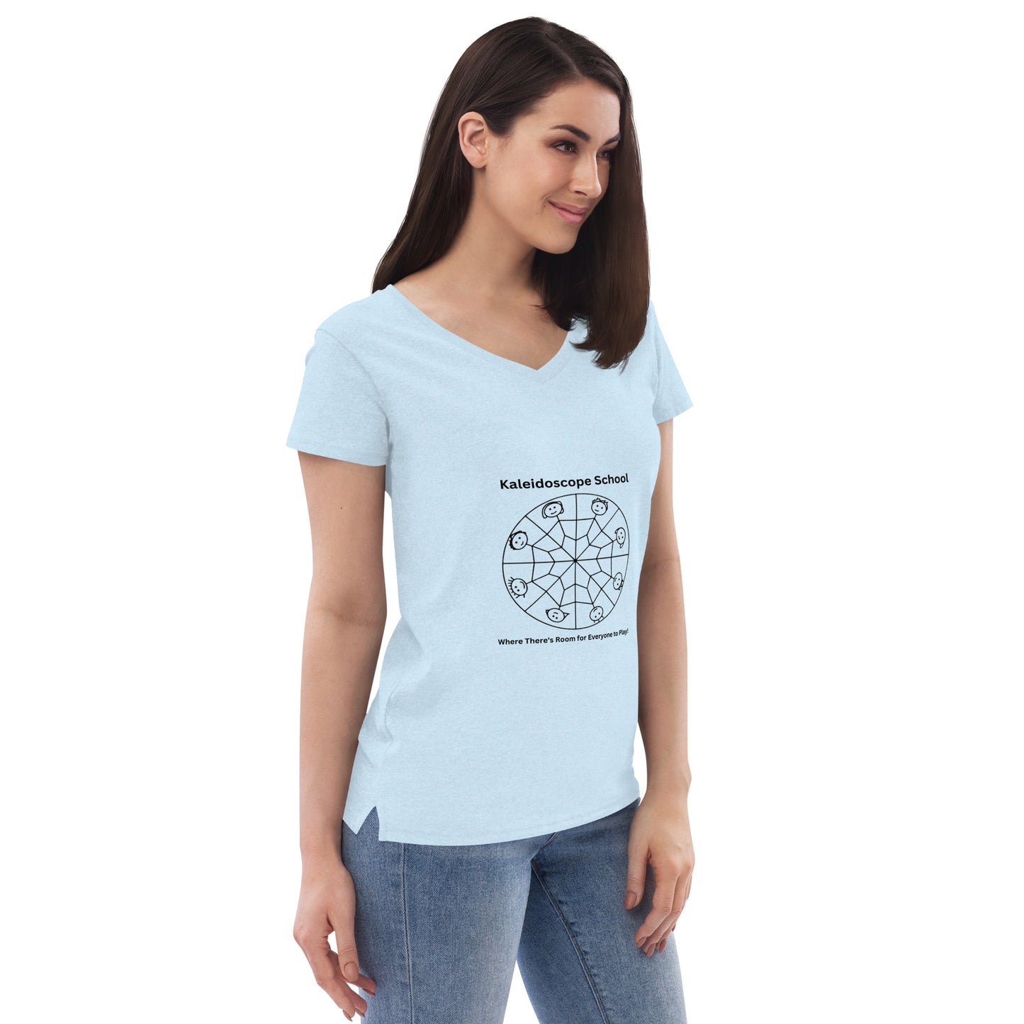 Kaleidoscope Logo--Women's Vneck T