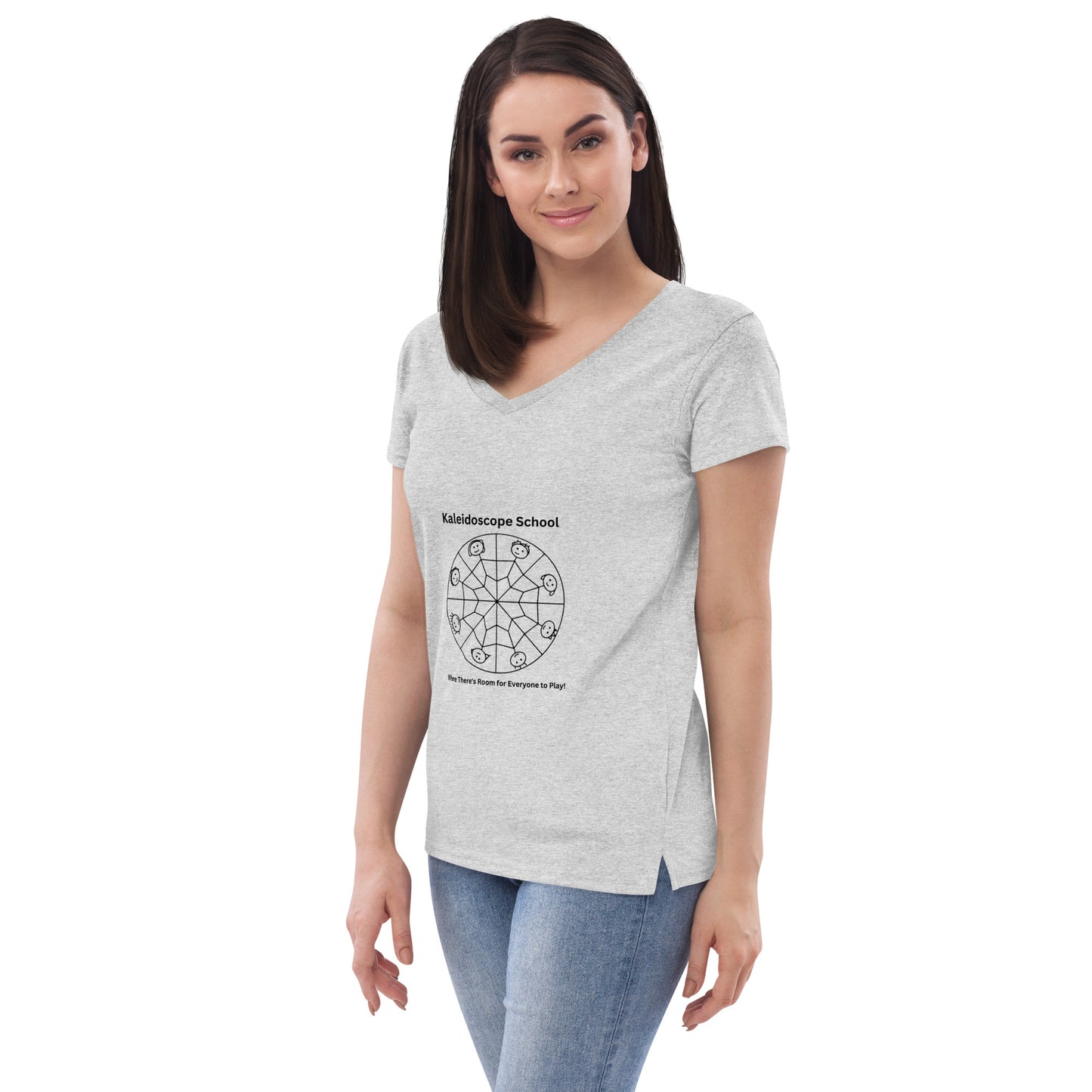 Kaleidoscope Logo--Women's Vneck T