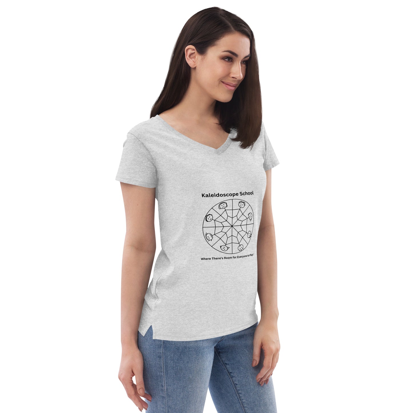 Kaleidoscope Logo--Women's Vneck T