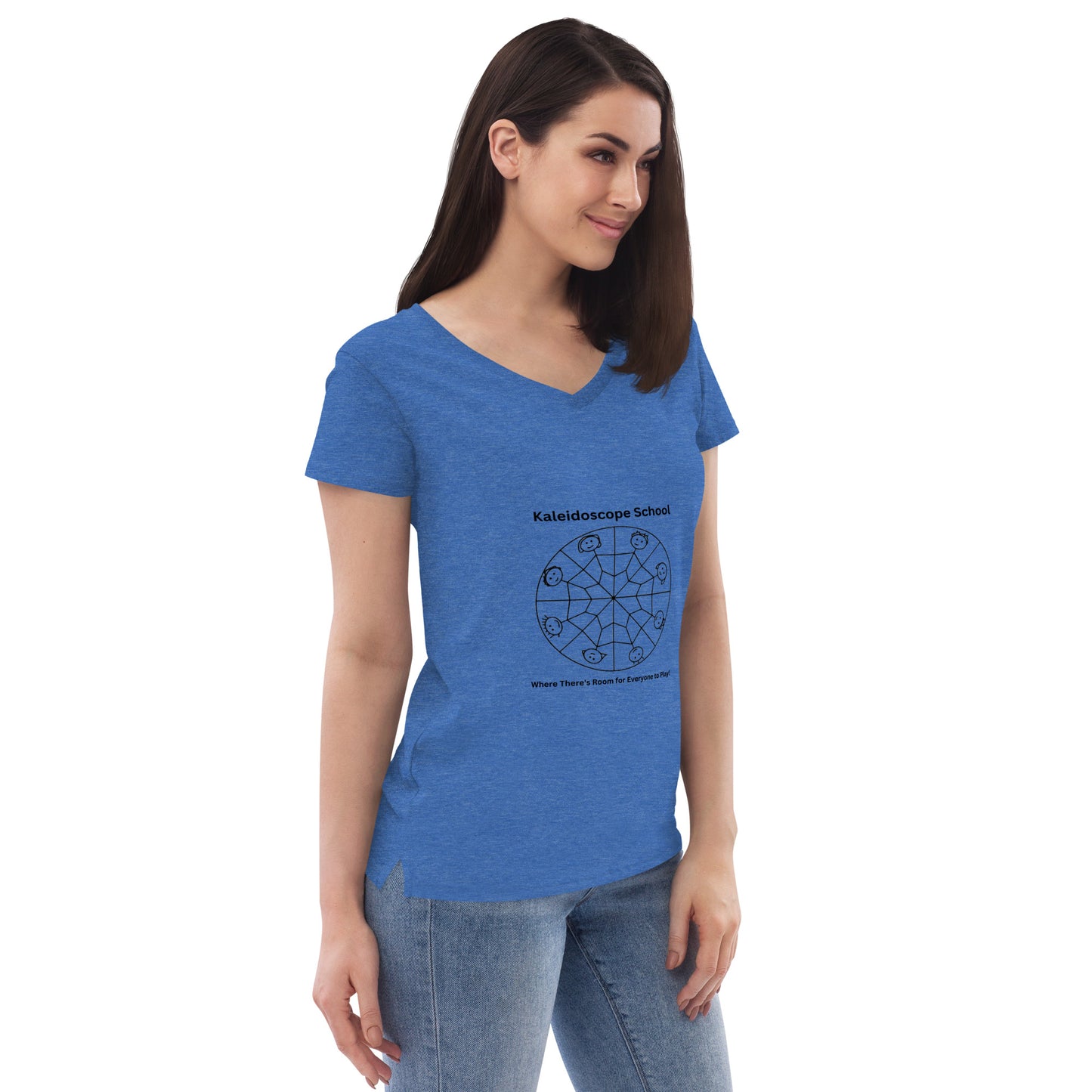 Kaleidoscope Logo--Women's Vneck T