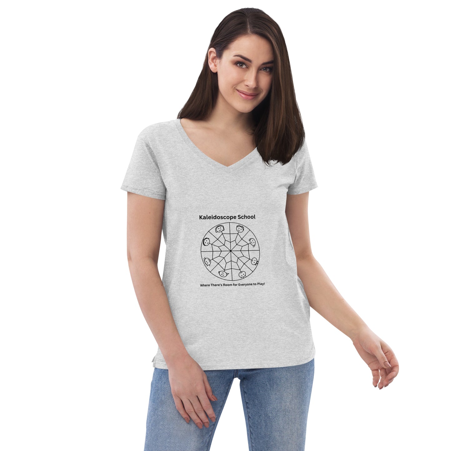 Kaleidoscope Logo--Women's Vneck T